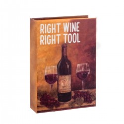Caja libro set vino 5 pcs