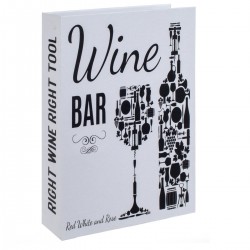 Caja libro set vino 4 pcs