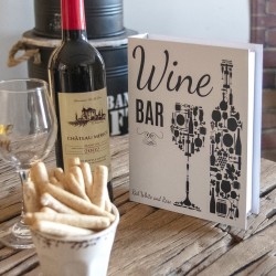 Caja libro set vino 4 pcs
