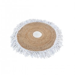 Alfombra trenzada de yute