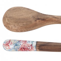 Cuchara y tenedor coral