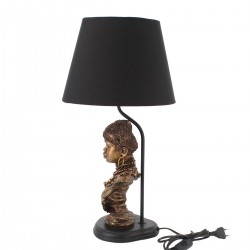 Lampara sobremesa busto africana