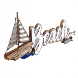 Adorno pared barco-beach