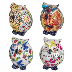 Placa buho 4 dif.peq.