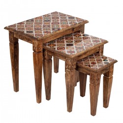 Set 3 mesas arbol de  la vida