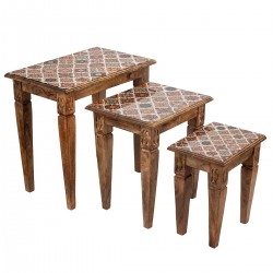 Set 3 mesas arbol de  la vida