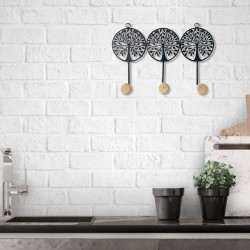 Percha 3 pomos arbol vida