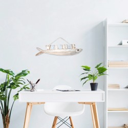 Adorno pared pez welcome