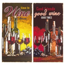 Adorno pared vino