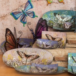 Plato mariposa oval 43,5cm.