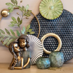 Portavelas oval. 3 colores