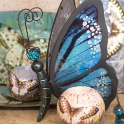 Porta velas mariposa 3 colores