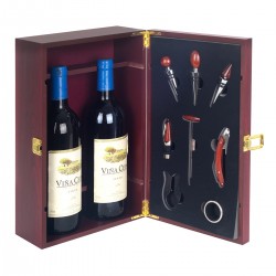 Caja vino 8pcs para dos botellas