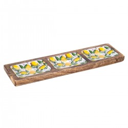 Bandeja rectangular limones 