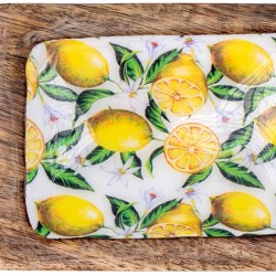 Bandeja rectangular limones 