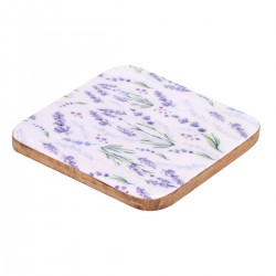 S/4 posavasos cuadrados lavanda