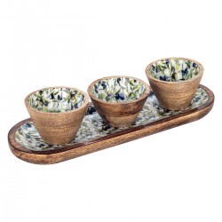 Bandeja aceitunas c/3 bowls