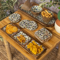 S/4 posavasos cuadrado aceitunas