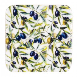 S/4 posavasos cuadrado aceitunas