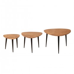 S/3 mesas de madera