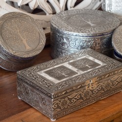 Caja redonda arbol de vida