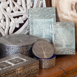 Caja redonda arbol de vida