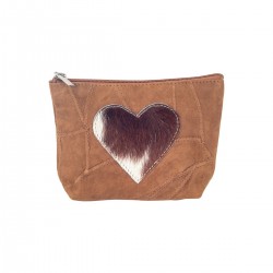 Neceser piel coraz‰n 18x14