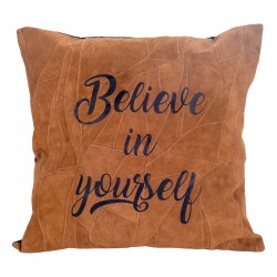 Coj¡n piel camel 40x40