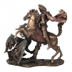 San jorge a caballo y dragon