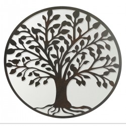 Adorno pared arbol de vida 50cm c/espejo
