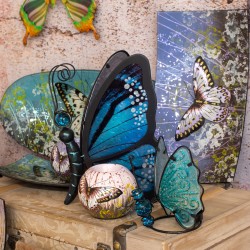 Porta vela mariposa 3 dif.