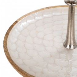 Frutero de tres pisos de madera