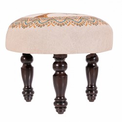 Puf con patas arbol de la vida verde