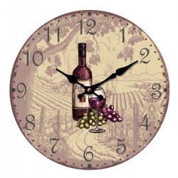 Reloj uva y vino 34 ctm.