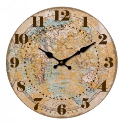 Reloj mapa 34 ctm.