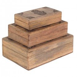 S/3 cajas mano fatima