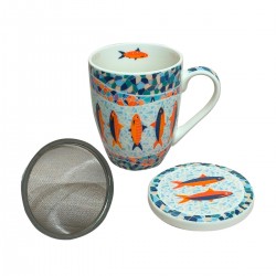 Mug peces 4 dif. c/caja regalo