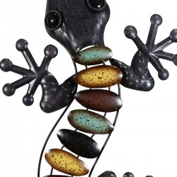 Adorno pared lagarto gra.