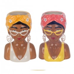 Jarron busto mujer gra.