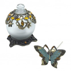 Botella de perfume mariposa