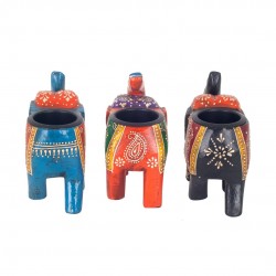 Elefante portavelas 6 dif.