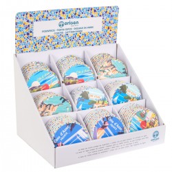 Posavasos costa azul 4 dif.