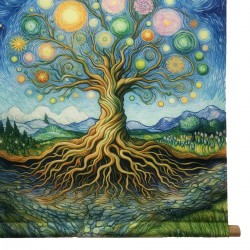 Lienzo enrollable arbol vida