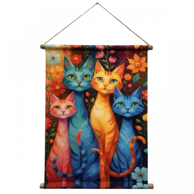 Lienzo enrollable gato