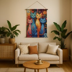 Lienzo enrollable gato