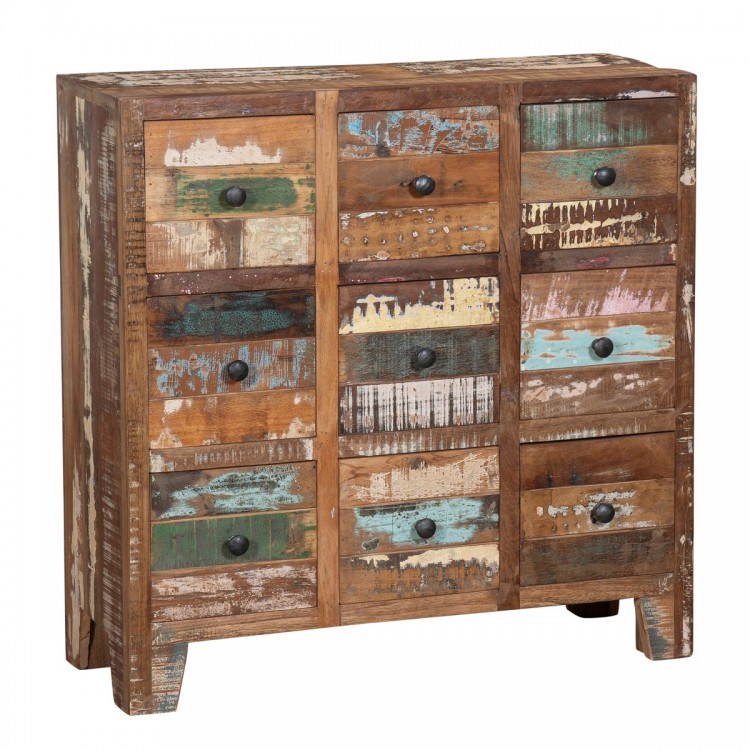 Mueble auxiliar 9 cajones 80x30cm