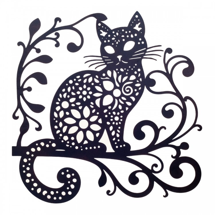 Adorno pared gato