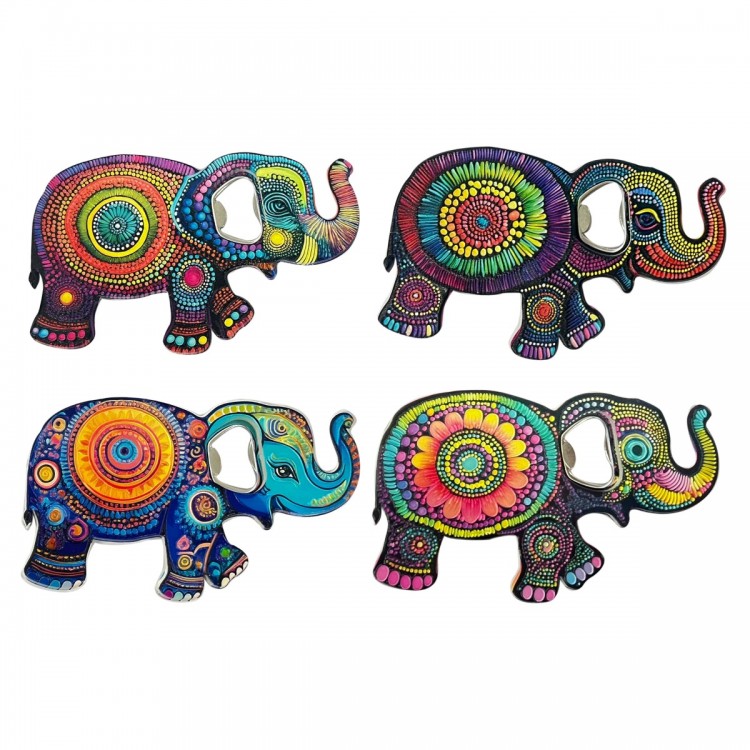 Abridor botellas elefante 4 dif.