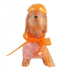 Perro teckel naranja