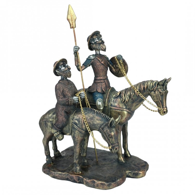 Don quijote y sancho s/caballo
